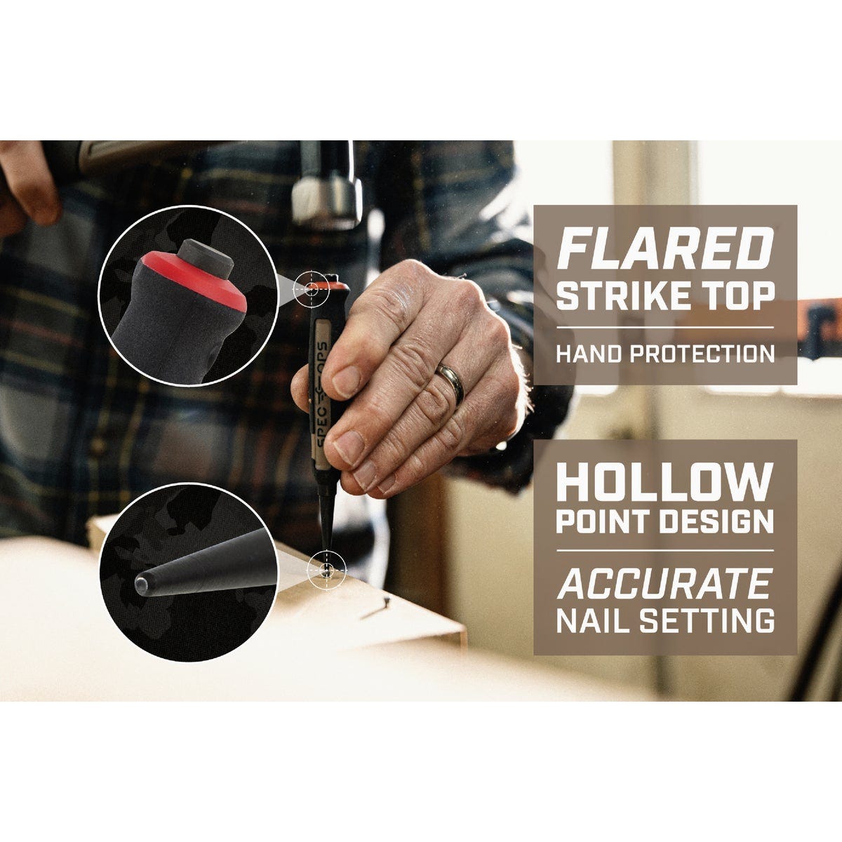 Spec Ops Tools Nail Punch Set (3-Piece) - photo 4 Spec Ops Tools Nail Punch Set (3-Piece) - photo 4