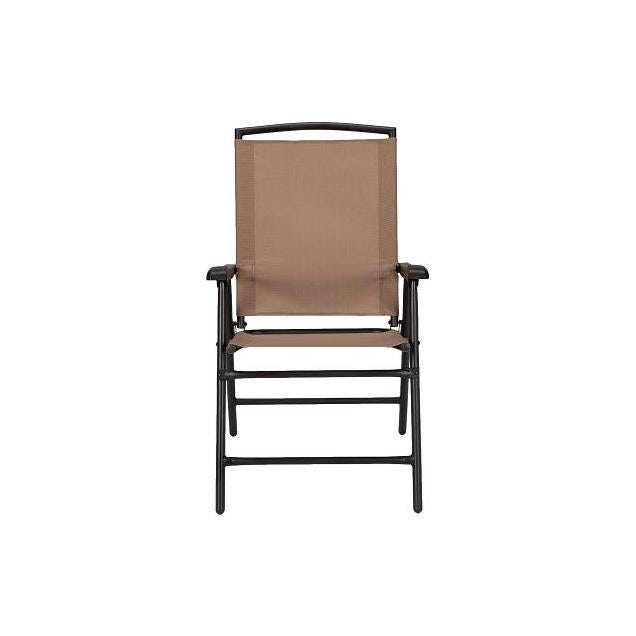 Four Seasons Courtyard Mocha Sling Fabric Sunny Isles Steel Folding Chair Four Seasons Courtyard Mocha Sling Fabric Sunny Isles Steel Folding Chair