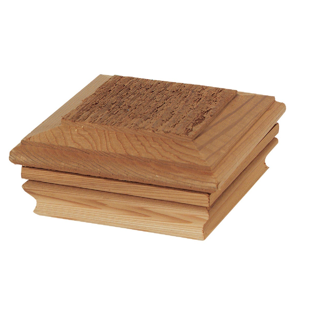 Deckorators 4 In. x 4 In. Cedar Hatteras Flat Top Post Cap Deckorators 4 In. x 4 In. Cedar Hatteras Flat Top Post Cap