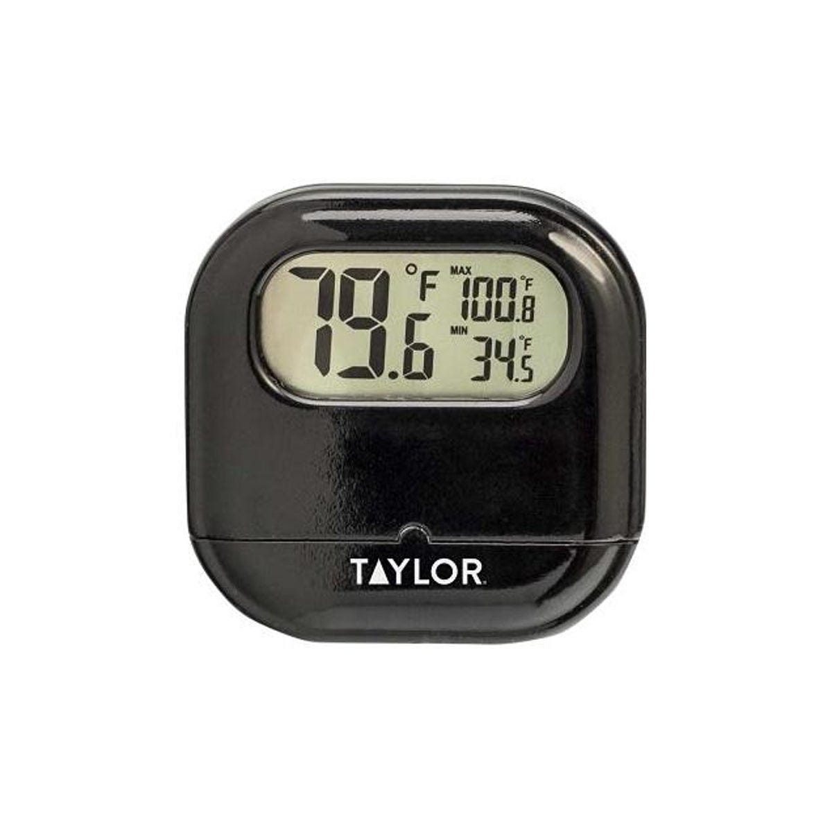 Taylor Digital Black Indoor & Outdoor Thermometer with Suction Cup Mount