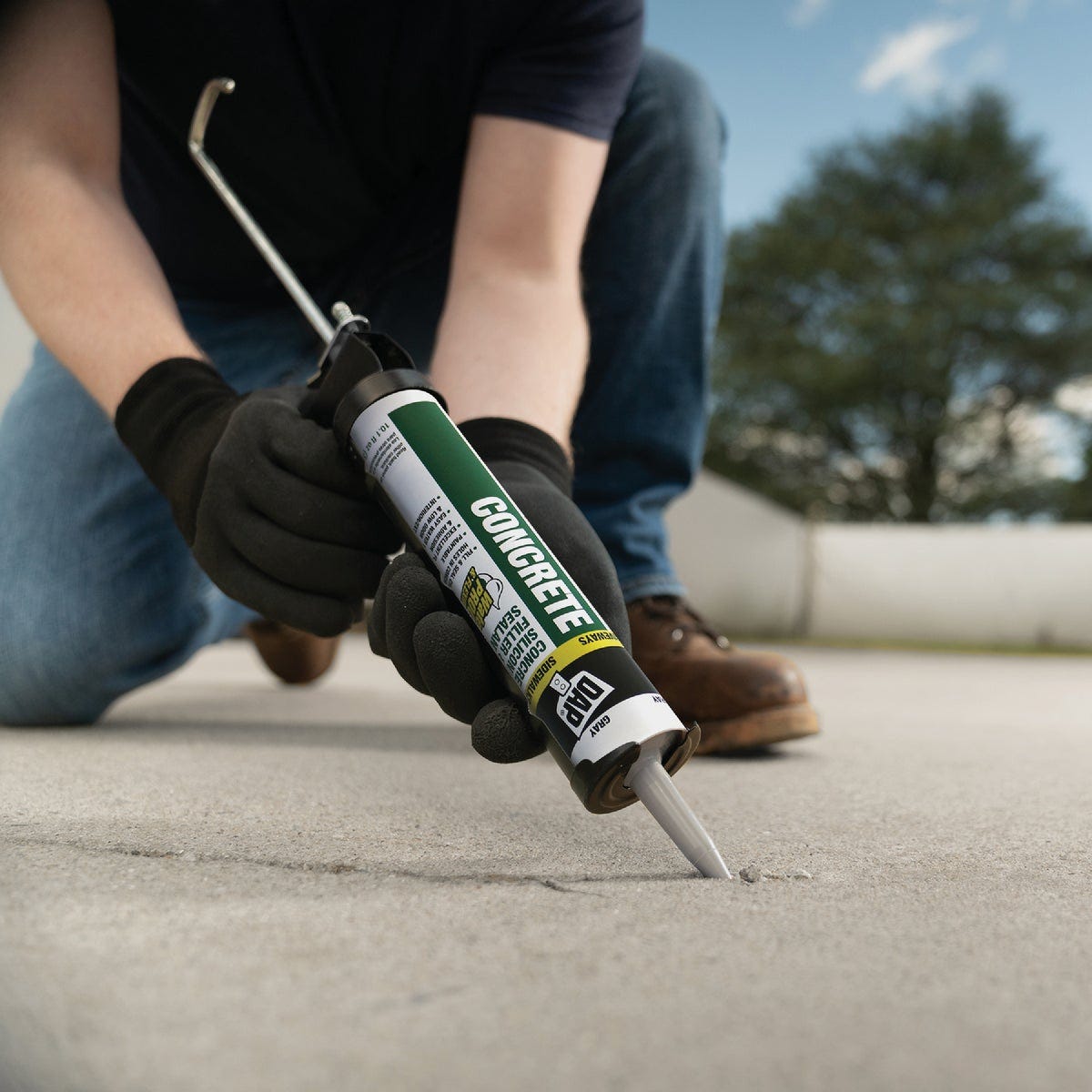 DAP 10.5 Oz. Gray Concrete Waterproof Filler and Sealant - photo 6