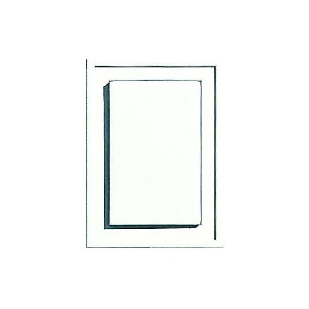 Builders Edge 5 In. x 6-3/4 In. White Wrap Around Mounting Block Builders Edge 5 In. x 6-3/4 In. White Wrap Around Mounting Block