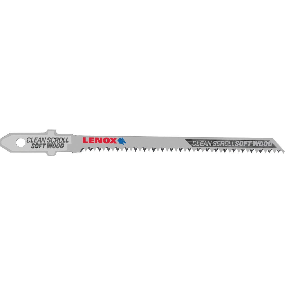 Lenox 3-5/8 In. x 20 TPI T-Shank HCS Jig Saw Blade for Clean Scroll Soft Wood (3-Pack)