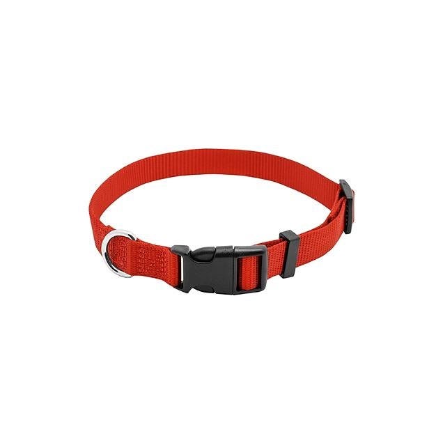 5/8 In. x 10 In. to 16 In. Adjustable Red Nylon Dog Collar