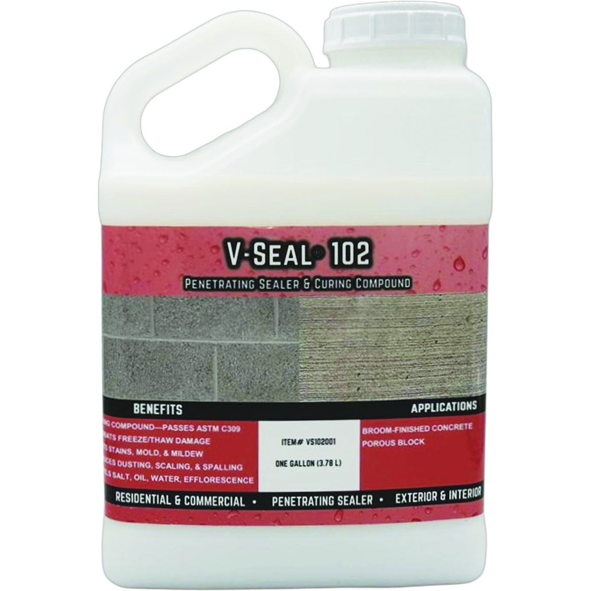 V-Seal 102 Penetrating Sealer & Curing Compound, 1 Gal. V-Seal 102 Penetrating Sealer & Curing Compound, 1 Gal.