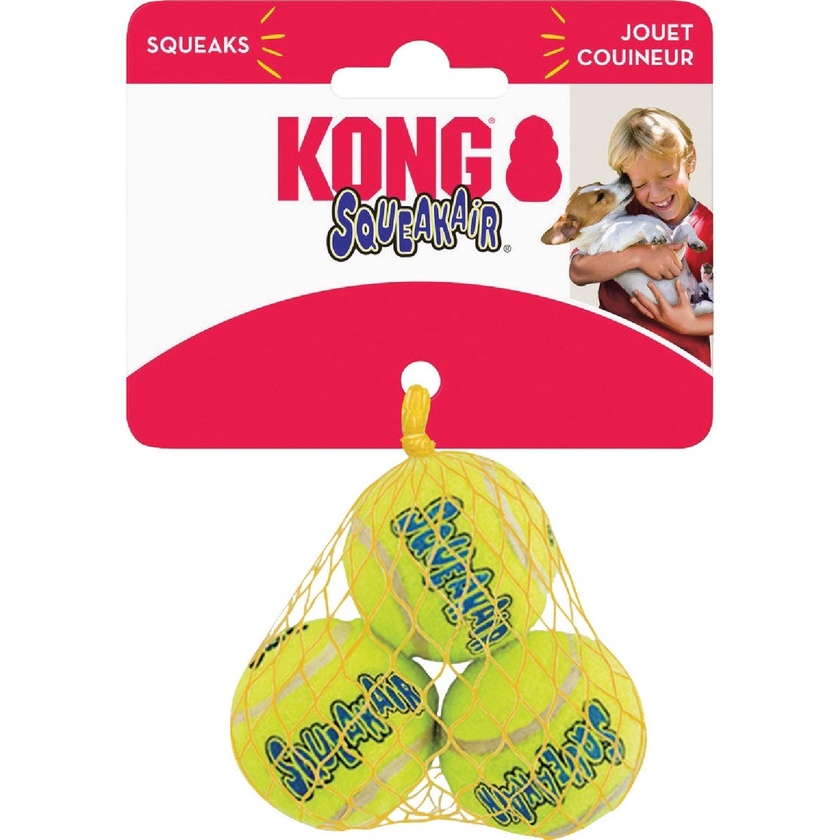 Air Kong Squeaky Extra Small Ball for Toy Breeds Only (3-Pack) - photo 2