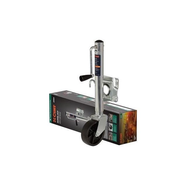 Curt 1000 Lb. Marine Trailer Jack with 6 In. Wheel, 10 In. Travel