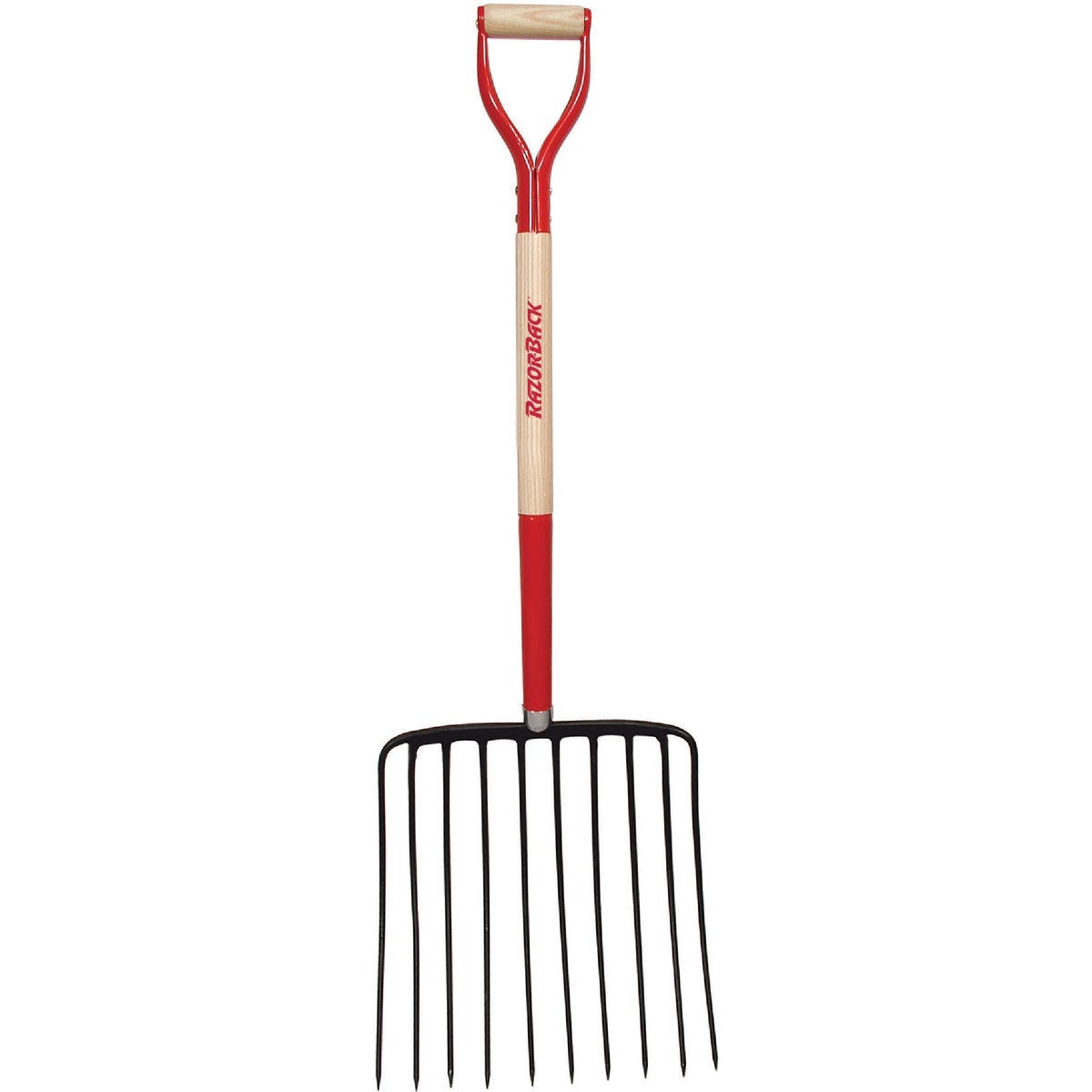 Ames Razor-Back 30 In. D-Grip Wood Handle Forged Ensilage Pitch Fork (10-Tine)