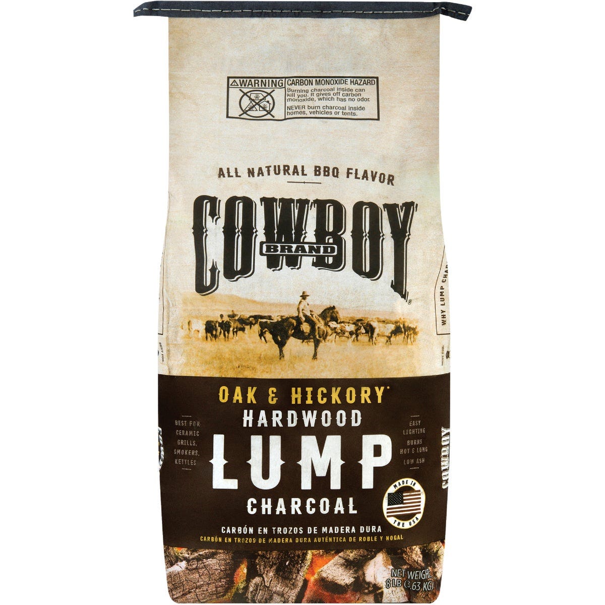 Cowboy 8 Lb. Natural Lump Charcoal - photo 2 Cowboy 8 Lb. Natural Lump Charcoal - photo 2