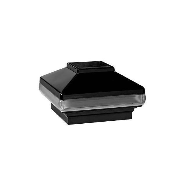 UFP 4 In. x 4 In. Black Solar Light Post Cap UFP 4 In. x 4 In. Black Solar Light Post Cap