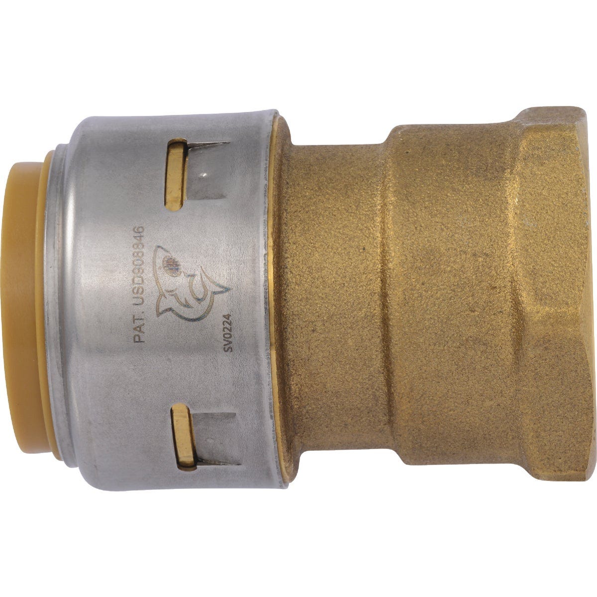 SharkBite 1 In. x 1 In. FNPT Straight Brass Push-to-Connect Female Adapter - photo 3 SharkBite 1 In. x 1 In. FNPT Straight Brass Push-to-Connect Female Adapter - photo 3