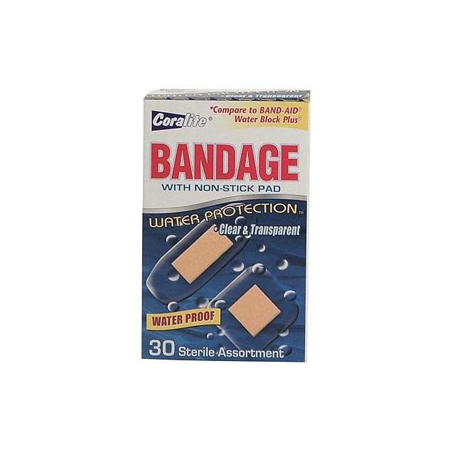 Coralite 30-Ct. Waterproof Clear Bandage Assortment Coralite 30-Ct. Waterproof Clear Bandage Assortment