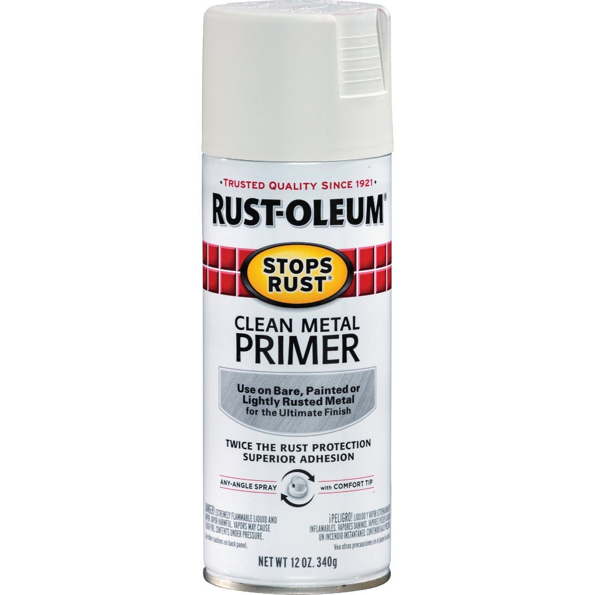 Rust-Oleum 12 Oz. White Clean Metal Spray Primer - photo 2 Rust-Oleum 12 Oz. White Clean Metal Spray Primer - photo 2