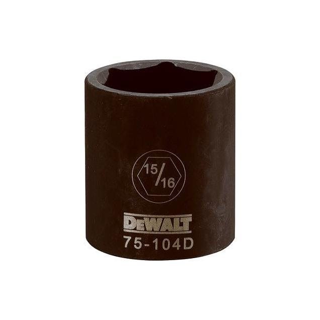 DEWALT 1/2 In. Drive 15/16 In. 6-Point Shallow Standard Impact Socket