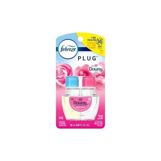 Febreze Downy April Fresh Scent Plug Odor-Eliminating Fade Defy Air Freshener Refill Febreze Downy April Fresh Scent Plug Odor-Eliminating Fade Defy Air Freshener Refill