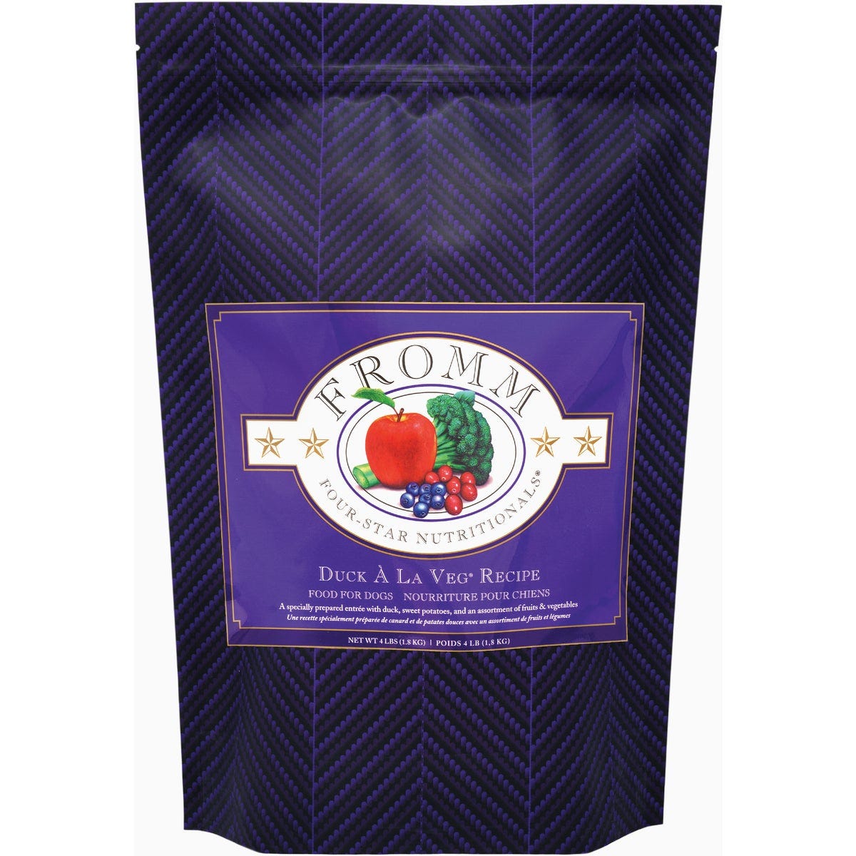 Fromm Four-Star Nutritionals Duck A La Veg Recipe Dry Dog Food, 4 Lb.