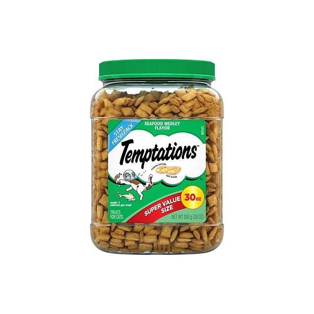 Temptations 30 Oz. Seafood Medley Cat Treats Temptations 30 Oz. Seafood Medley Cat Treats