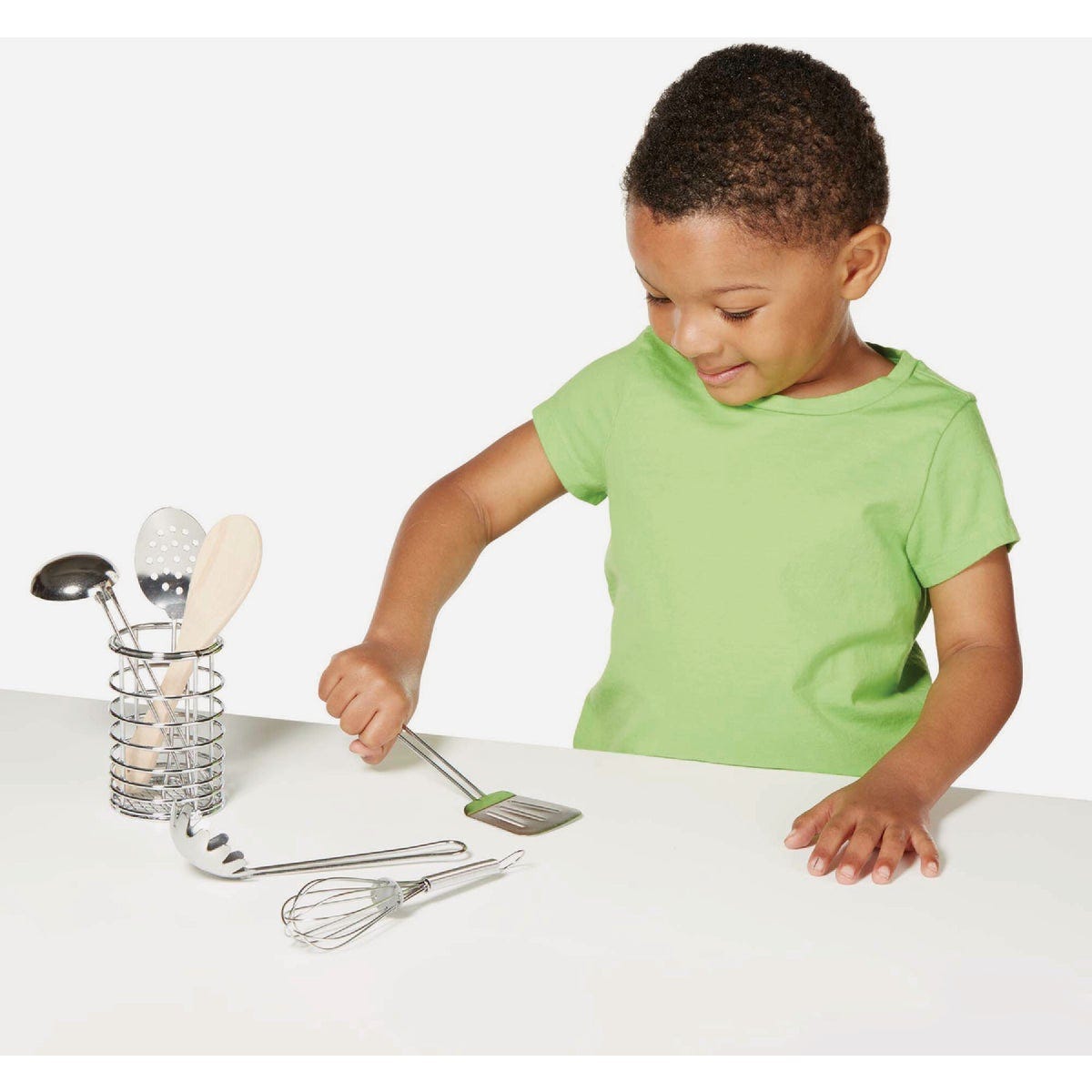 Melissa & Doug Let's Play House! Stir & Serve Cooking Utensils - photo 3