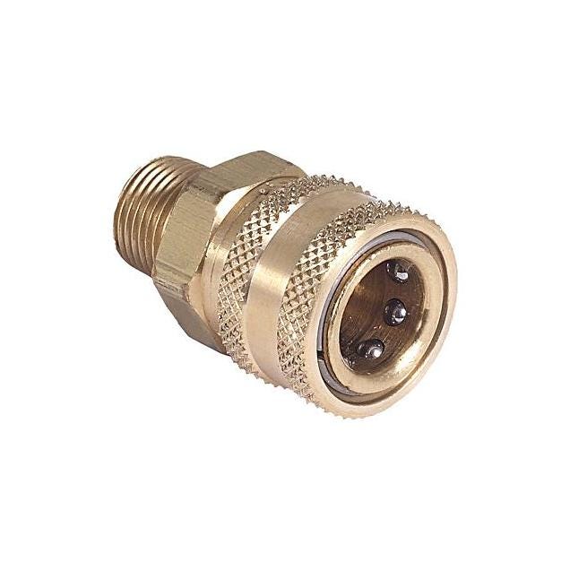 Mi-T-M Pressure Washer Quick Connect Socket, 3/8 MNPT x 3/8 In. Mi-T-M Pressure Washer Quick Connect Socket, 3/8 MNPT x 3/8 In.