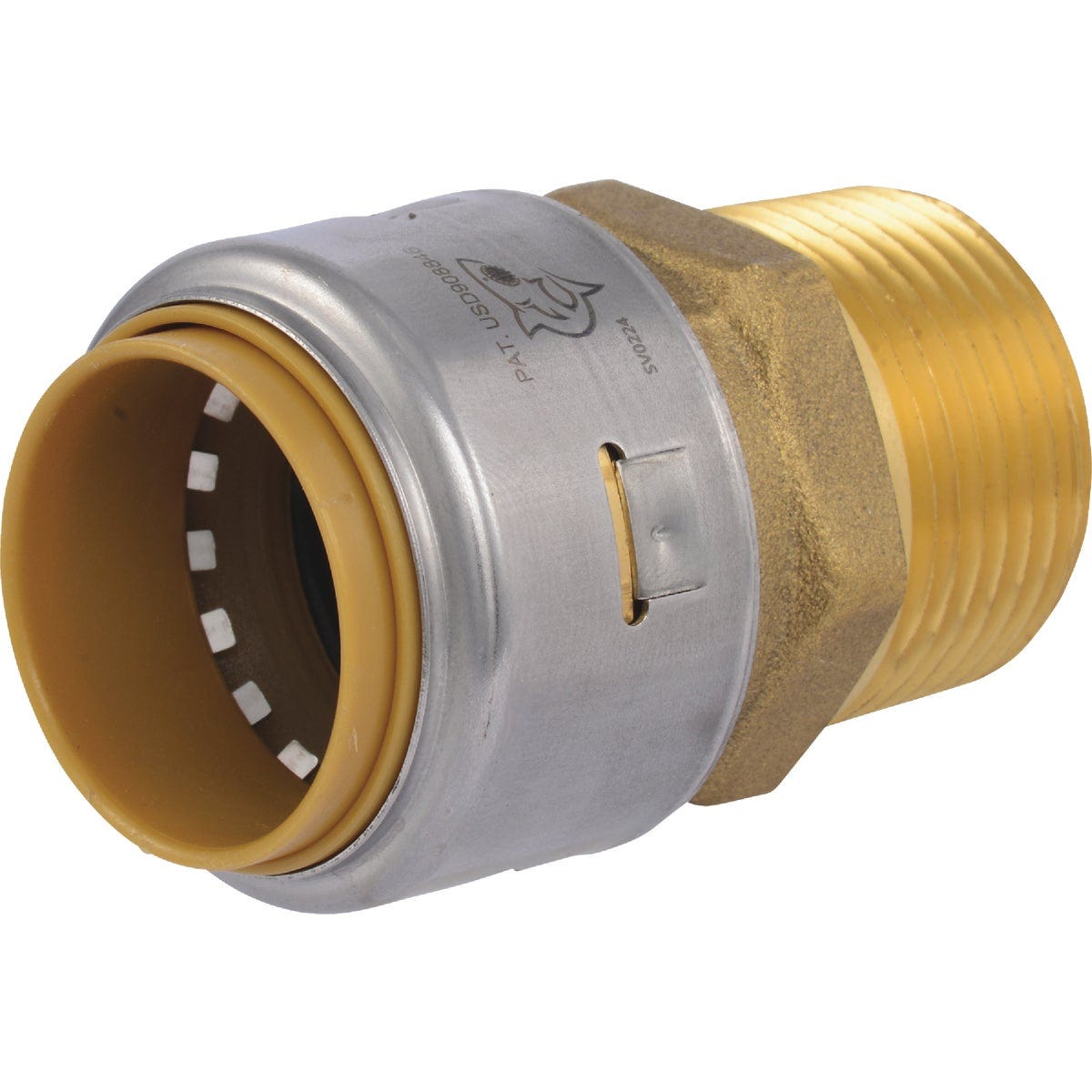 SharkBite 1 In. x 1 In. MNPT Straight Brass Push-to-Connect Male Adapter SharkBite 1 In. x 1 In. MNPT Straight Brass Push-to-Connect Male Adapter