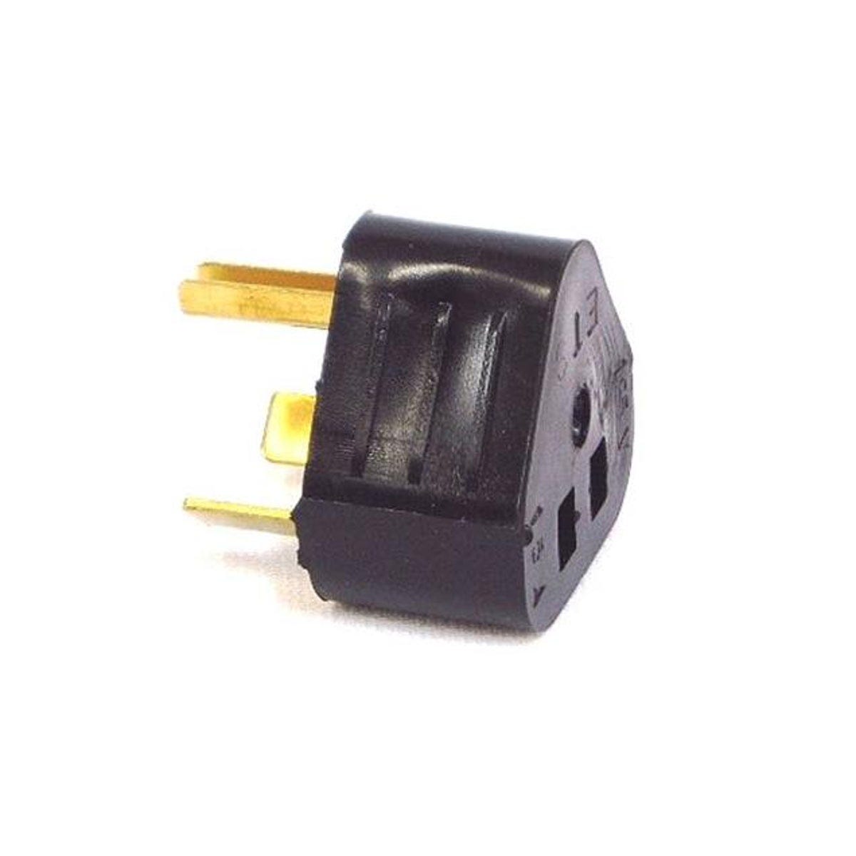 US Hardware 125V 15A Black RV Compact Adapter