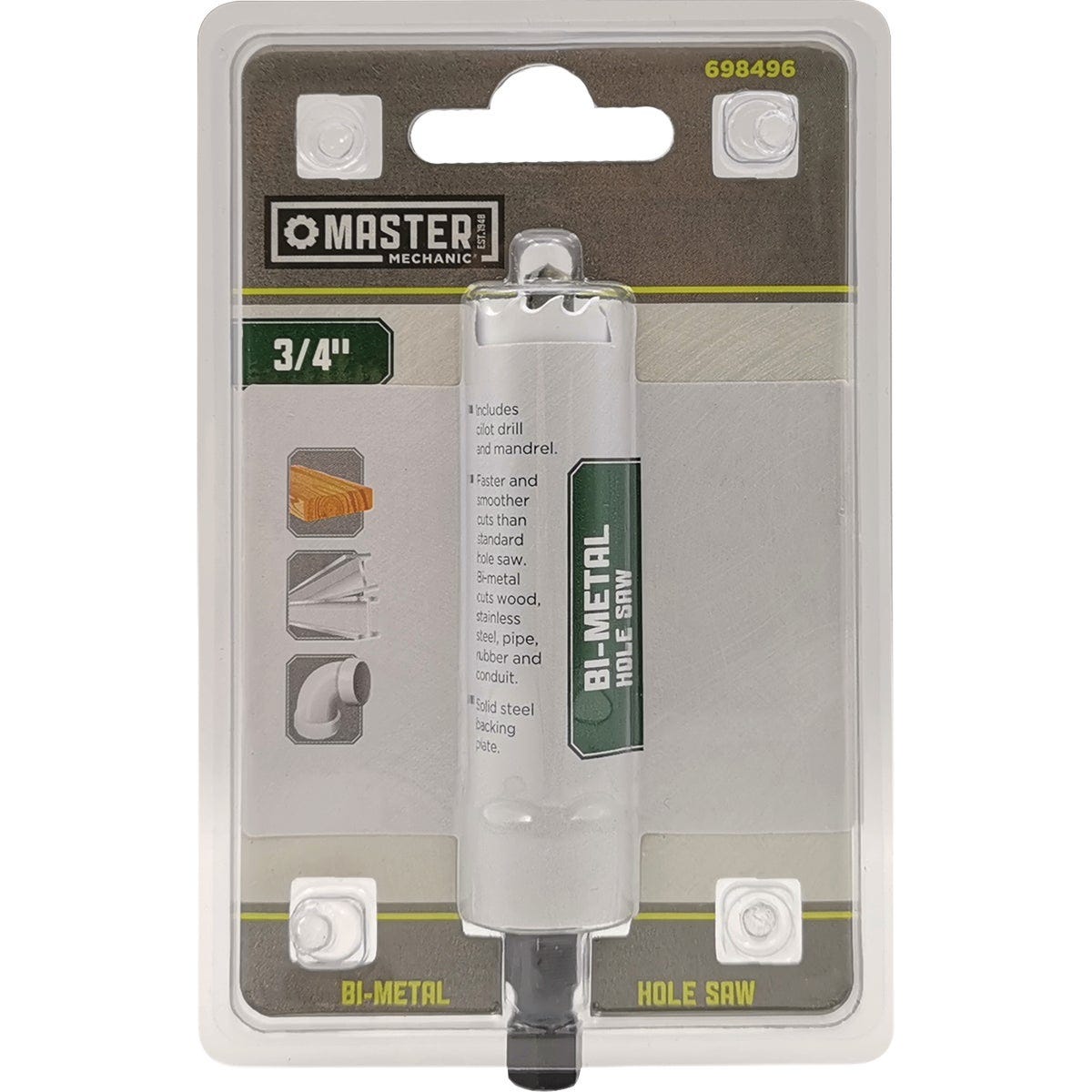 Master Mechanic 3/4 In. Bi-Metal Hole Saw - photo 2 Master Mechanic 3/4 In. Bi-Metal Hole Saw - photo 2
