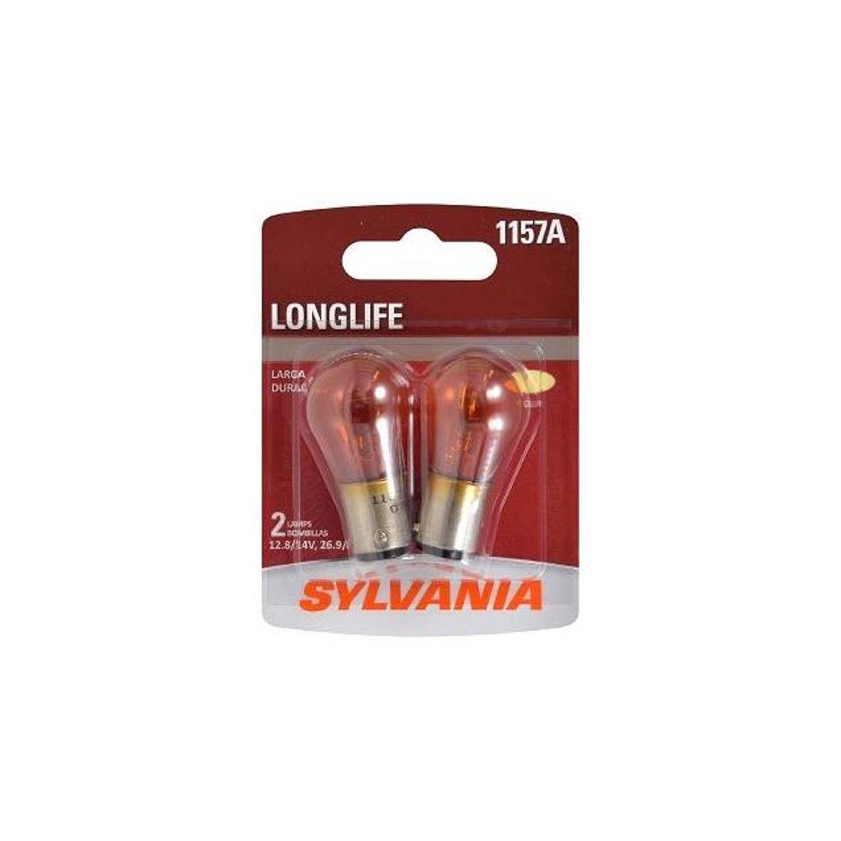 Sylvania 1157ALL BP2 Long Life Miniature Amber Bulb (2-Pack)