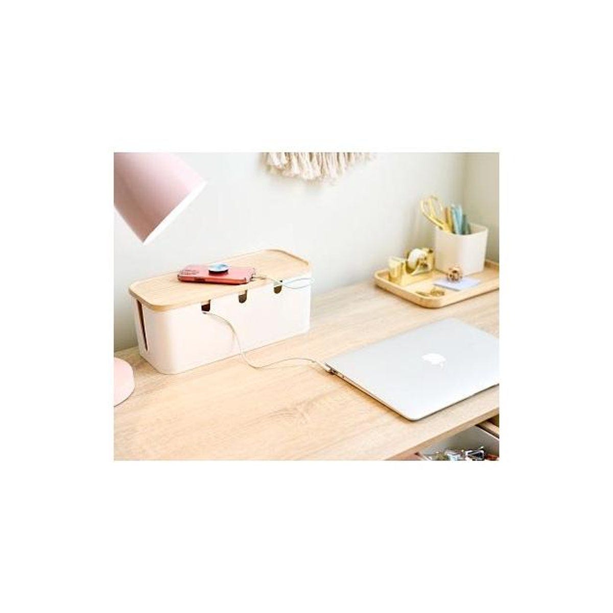 iDesign Coconut/Natural Cord/Cable Organizer Box - photo 2 iDesign Coconut/Natural Cord/Cable Organizer Box - photo 2