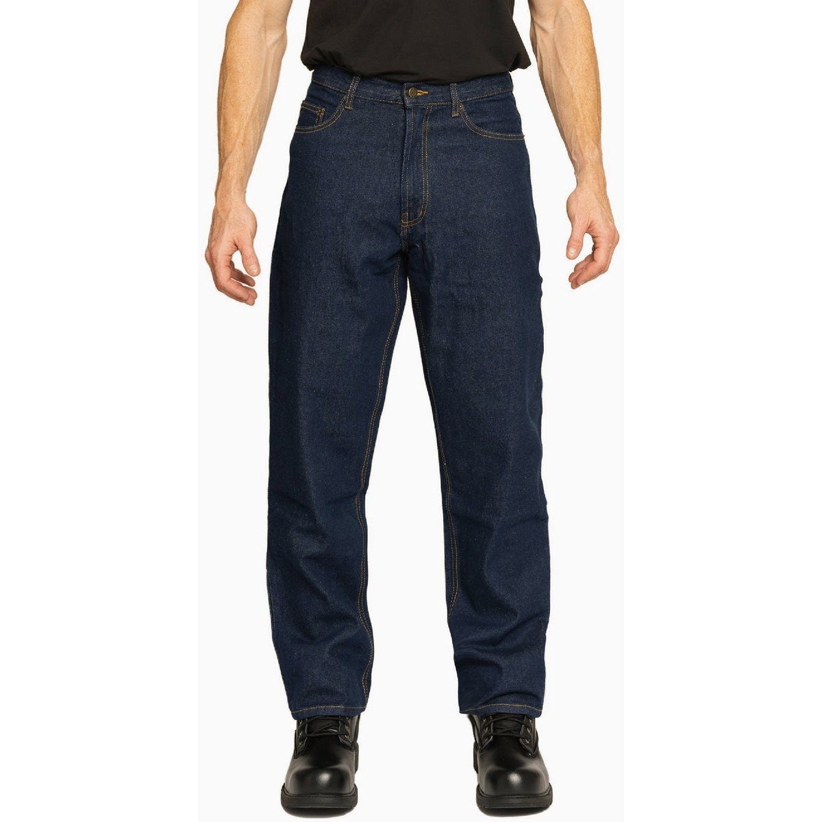 Full Blue 5-Pocket 36x30 Dark Wash Straight Leg Denim Jeans