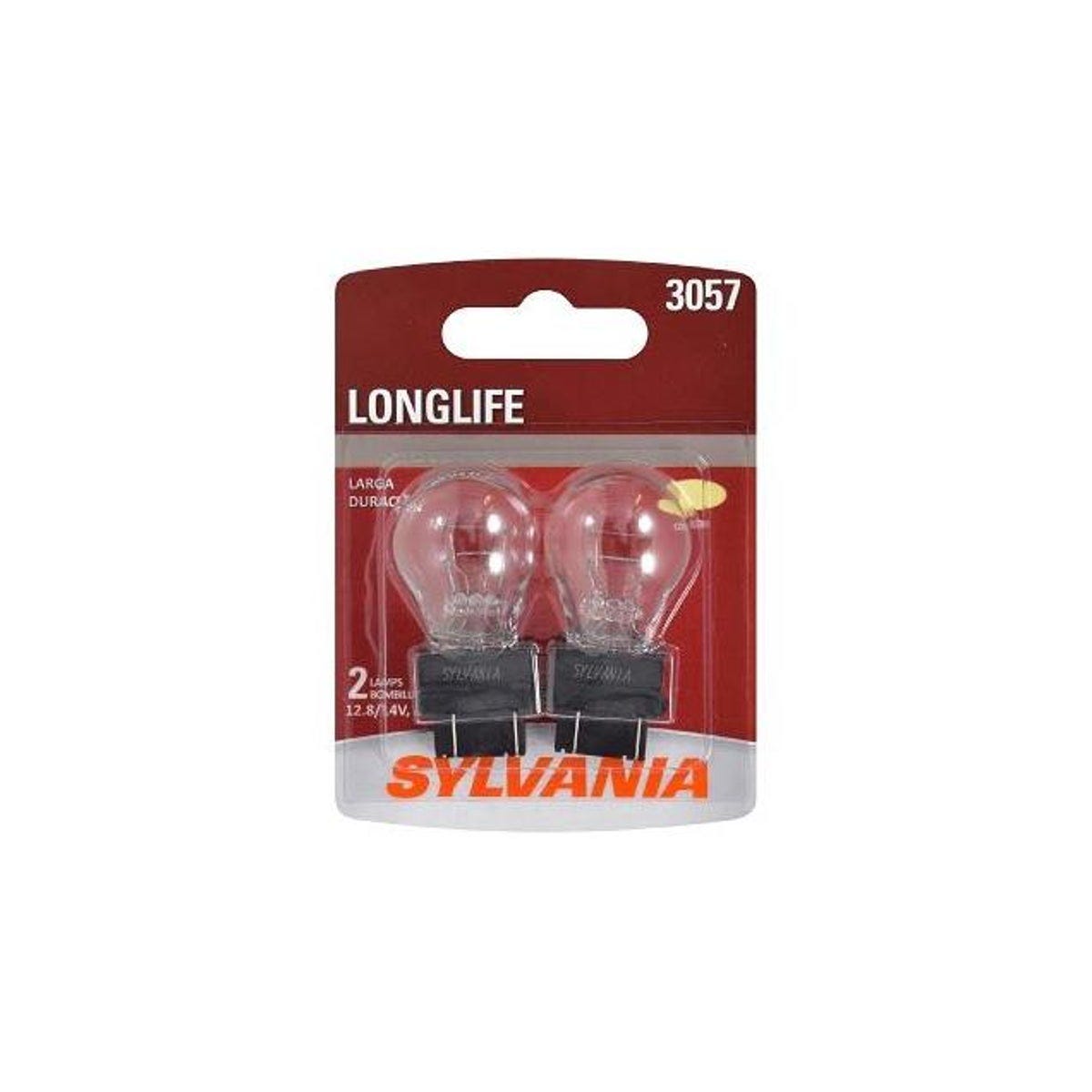 Sylvania 3057LL BP2 Long Life Miniature Clear Bulb (2-Pack)