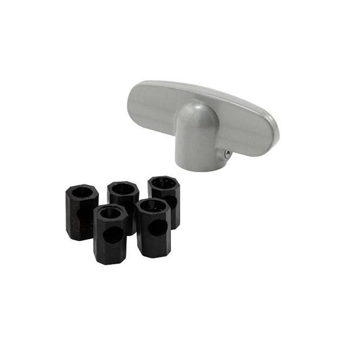 Prime-Line Universal Aluminum Tee-Crank Casement Window Handle (2-Pack)