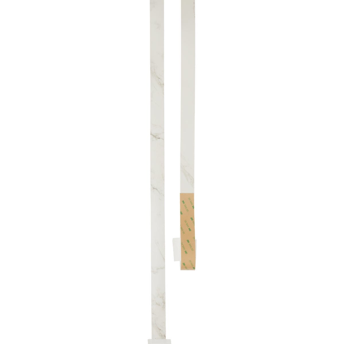 VT Industries Stretta Laminate Countertop White Marble End Cap Kit VT Industries Stretta Laminate Countertop White Marble End Cap Kit