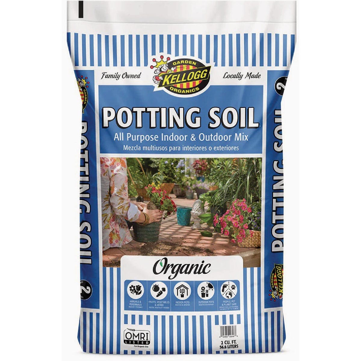 Kellogg Products Organic 2 Cu. Ft. All Purpose Indoor and Outdoor Mix Potting Soil- Kellogg Products Organic 2 Cu. Ft. All Purpose Indoor and Outdoor Mix Potting Soil-