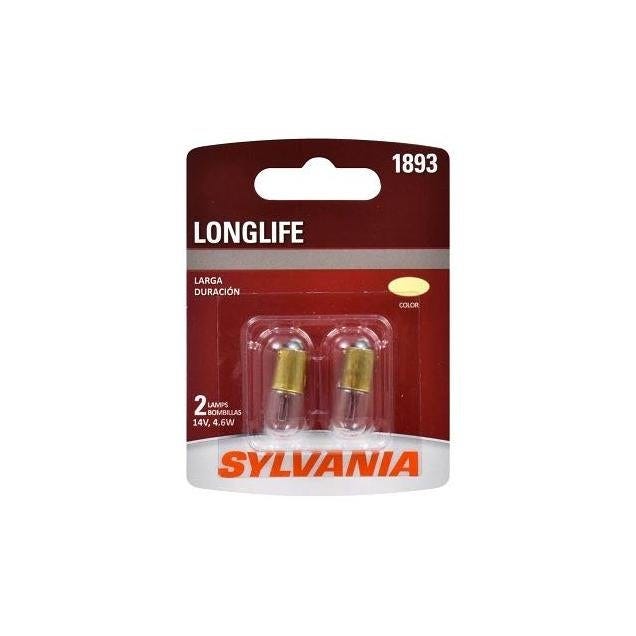Sylvania 1893LL BP2 Long Life Miniature Clear Bulb (2-Pack)