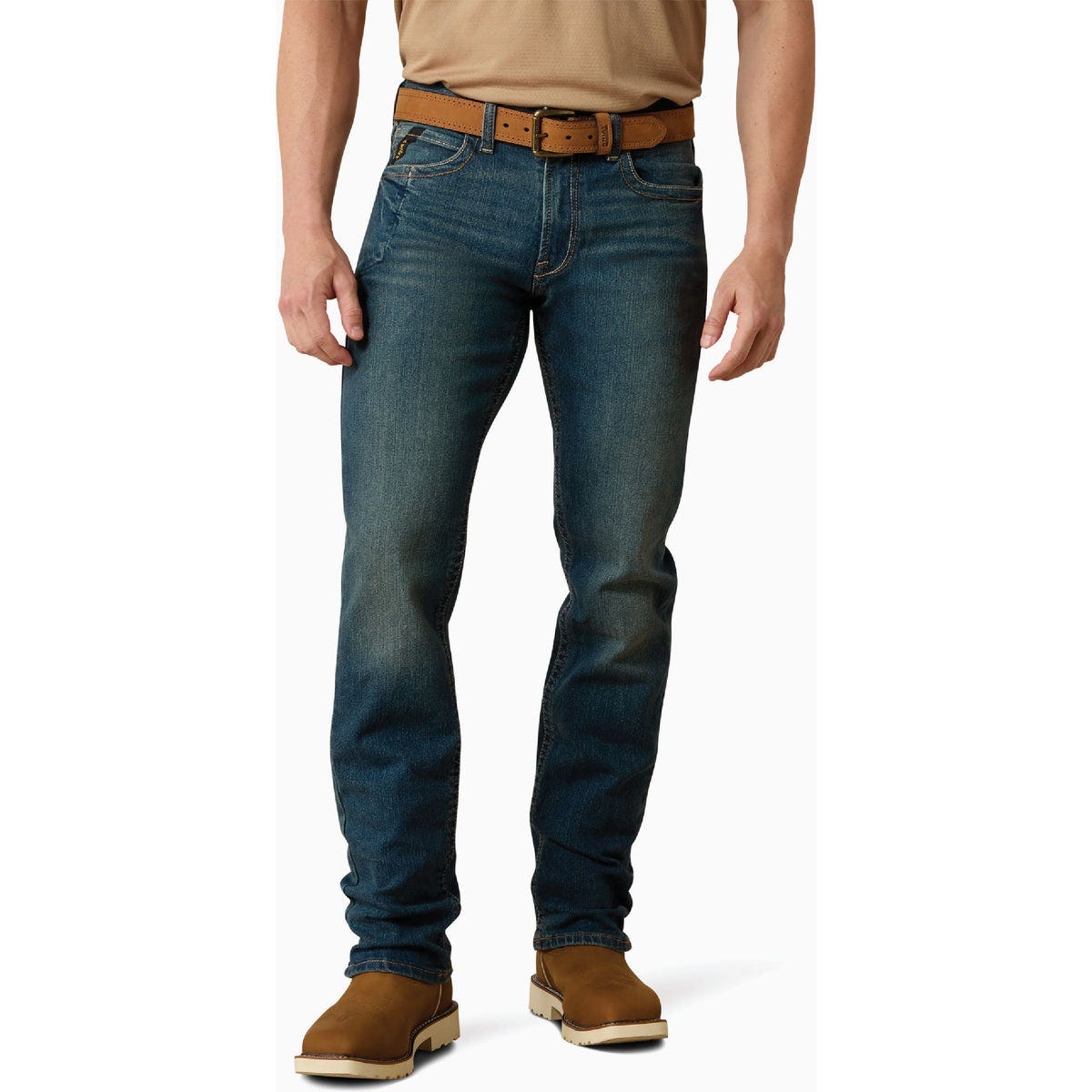 Ariat Men's 36x32 Rebar M5 Straight DuraStretch Edge Stackable Straight Leg Jean