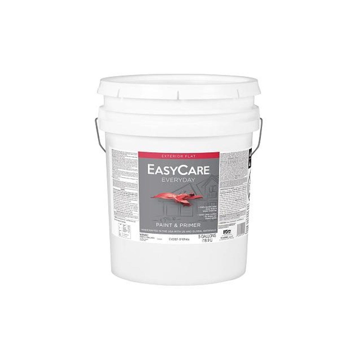 EasyCare Everyday Flat Exterior Paint, White, 5 Gal. EasyCare Everyday Flat Exterior Paint, White, 5 Gal.