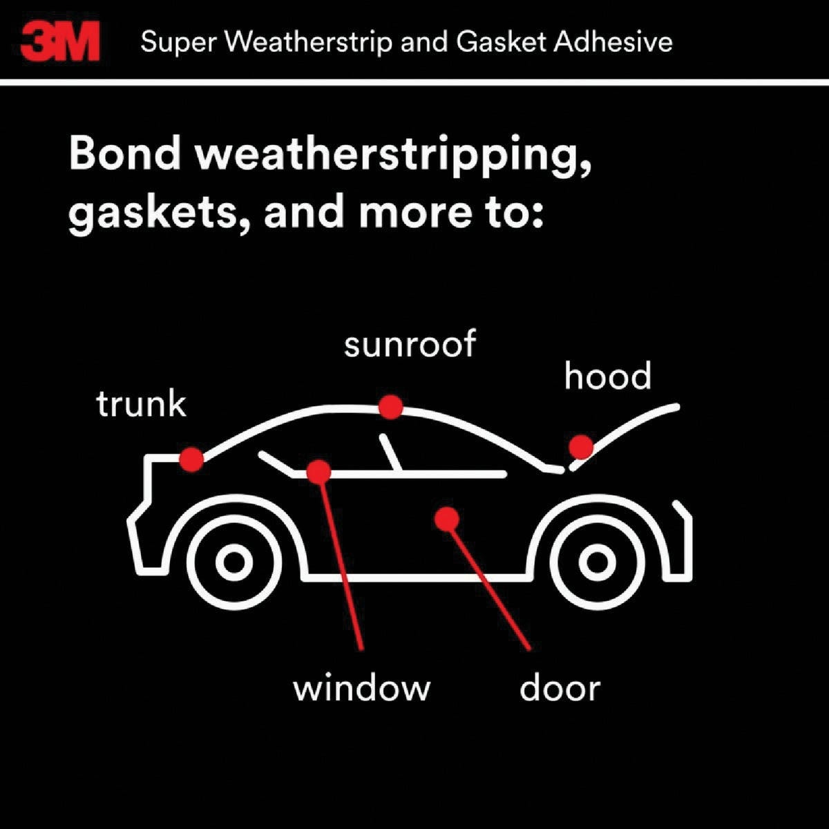 3M 5 Oz. Black Super Weatherstrip & Gasket Adhesive - photo 3
