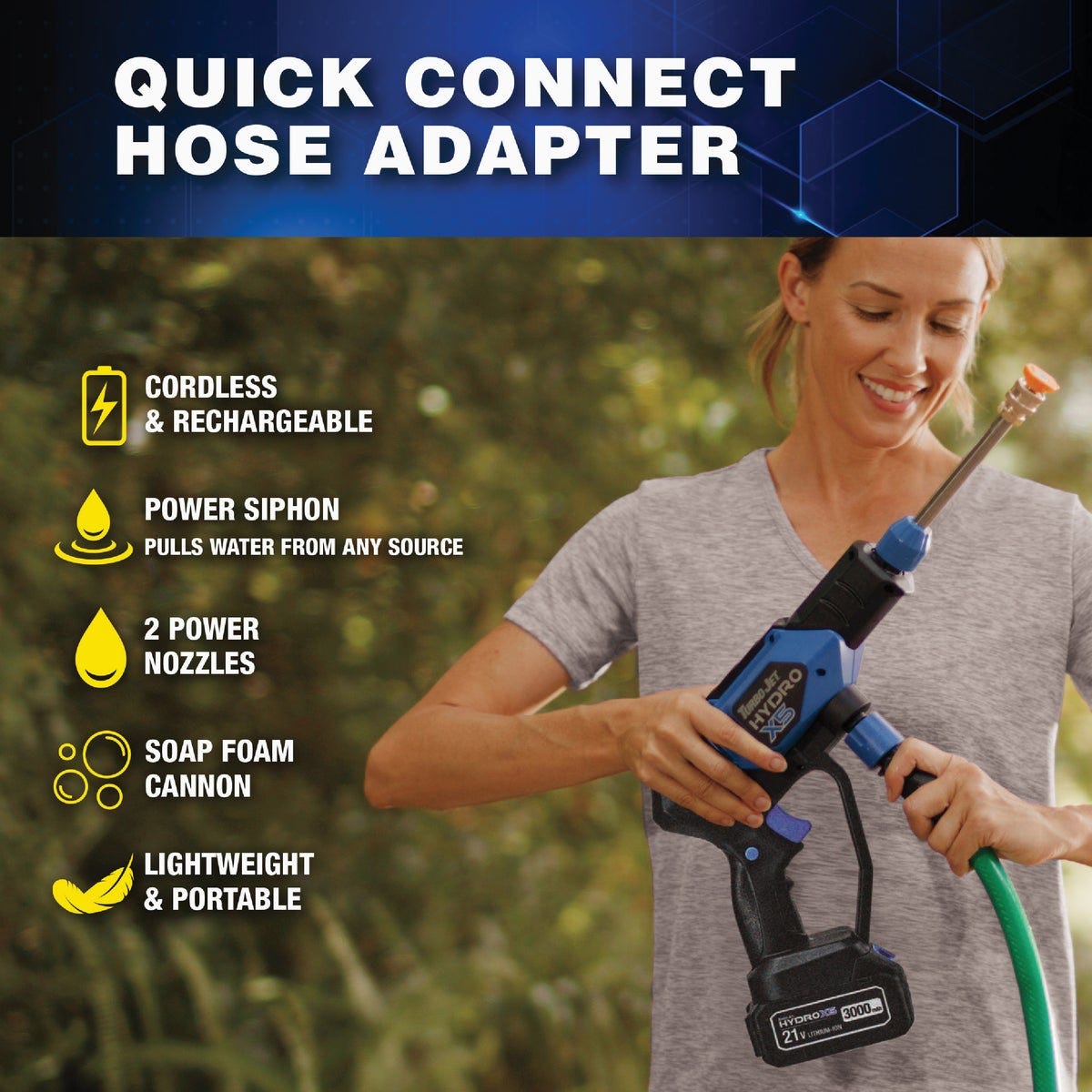 Turbo Jet Hydro X5 350 PSI Cordless Power Cleaner with 21V Battery & Charger - photo 9 Turbo Jet Hydro X5 350 PSI Cordless Power Cleaner with 21V Battery & Charger - photo 9