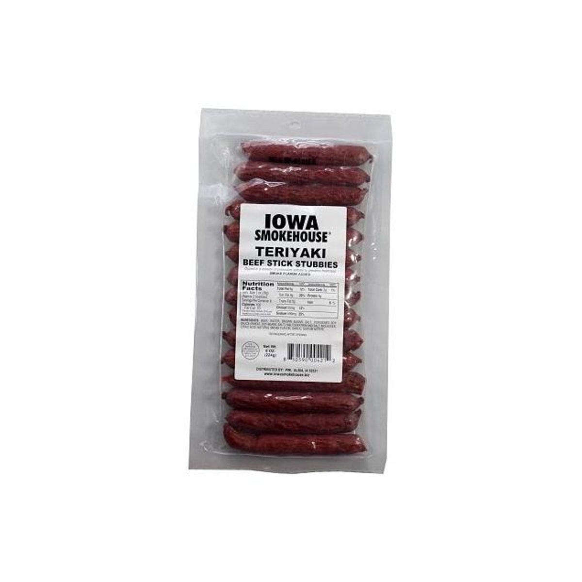 Iowa Smokehouse 8 Oz. Teriyaki Beef Stick Stubbies Iowa Smokehouse 8 Oz. Teriyaki Beef Stick Stubbies