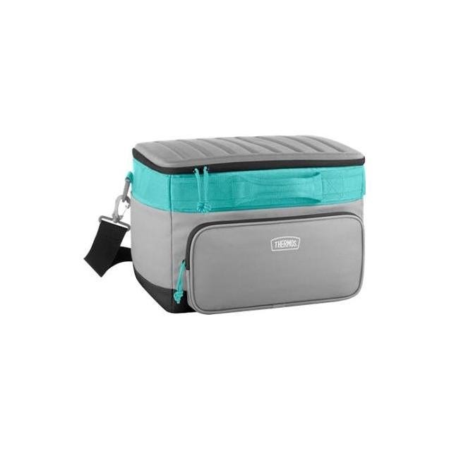 Thermos 24-Can Gray/Mint Soft-Sided Collapsible Cooler Thermos 24-Can Gray/Mint Soft-Sided Collapsible Cooler