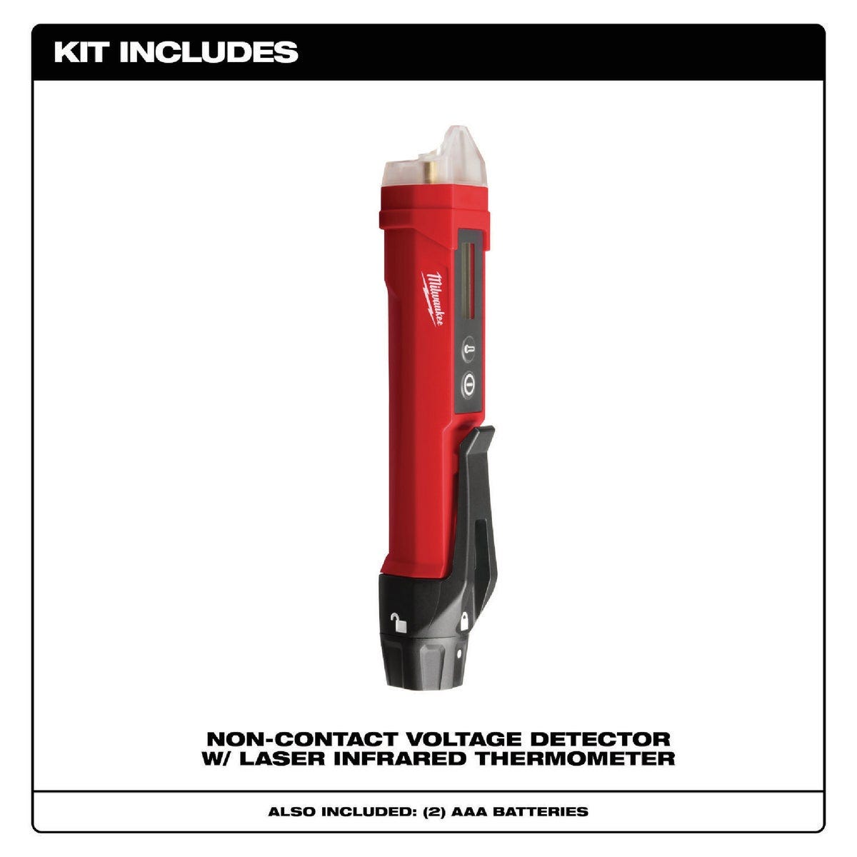 Milwaukee Non-Contact Voltage Detector with Laser Infrared Thermometer - photo 3