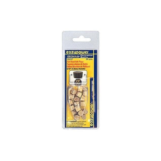 Isomax 5/16 In. 20-Pack Flat Head Oak Dowel Plug
