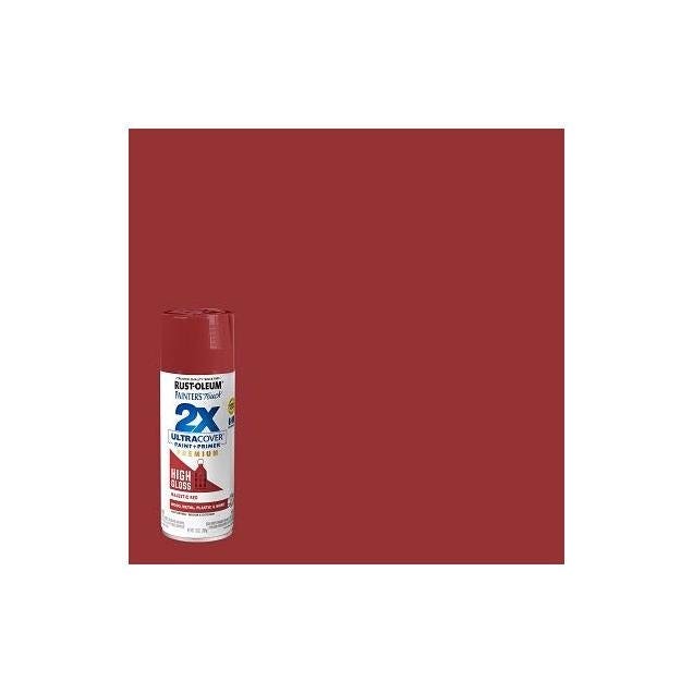 Rust-Oleum 12 Oz. Majestic Red High-Gloss Painter's Touch 2X Ultra Cover Spray Paint Rust-Oleum 12 Oz. Majestic Red High-Gloss Painter's Touch 2X Ultra Cover Spray Paint