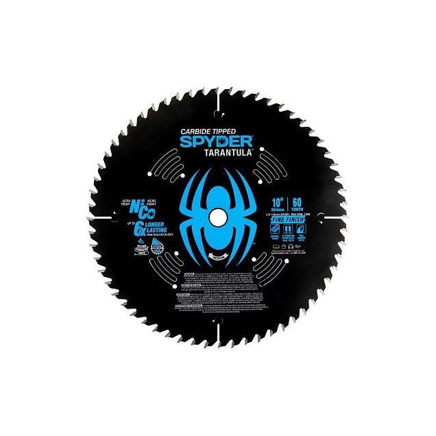 Spyder Tarantula 10 In. 60-Tooth Fine Finish Circular Saw Blade