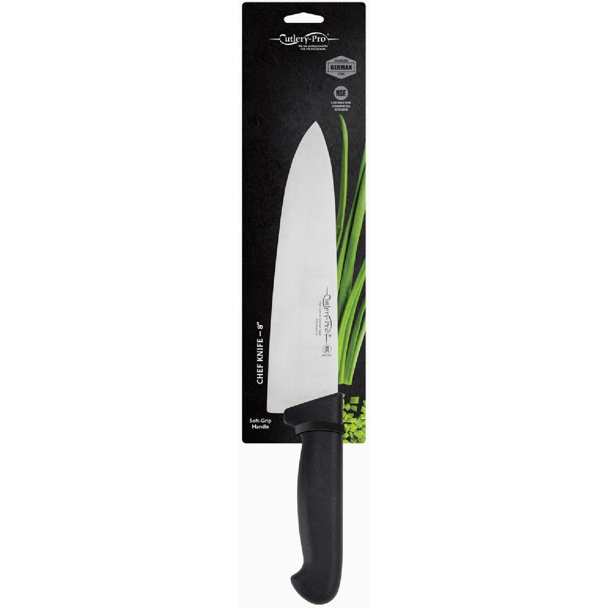 Cutlery-Pro 8 In. Chef Knife with Soft-Grip Handle