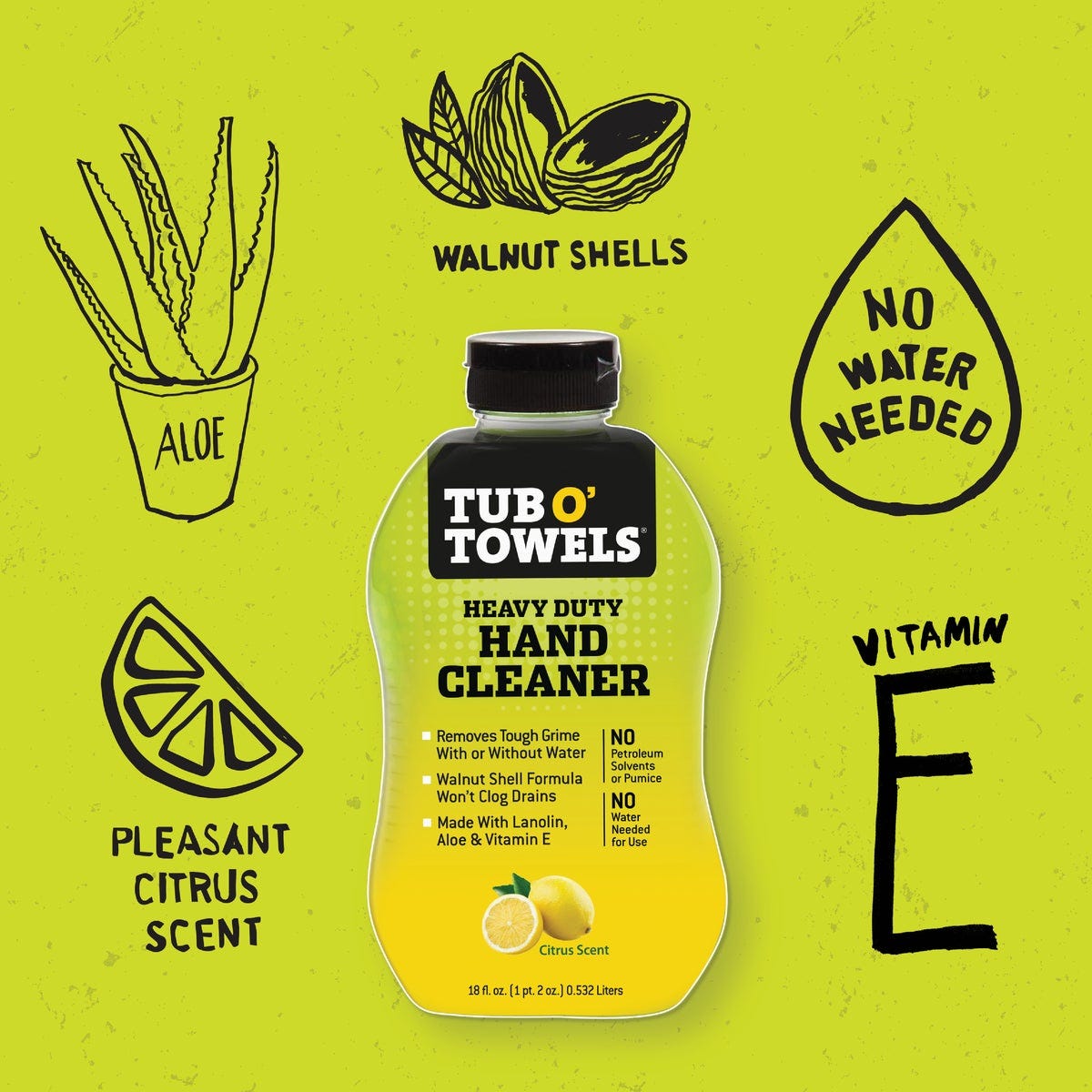 Tub O' Towels Heavy Duty 18 Oz. Hand Cleaner - photo 5 Tub O' Towels Heavy Duty 18 Oz. Hand Cleaner - photo 5