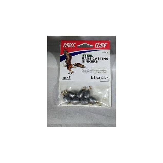 Eagle Claw 1/8 Oz. Bass Casting Sinker (7-Pack) Eagle Claw 1/8 Oz. Bass Casting Sinker (7-Pack)