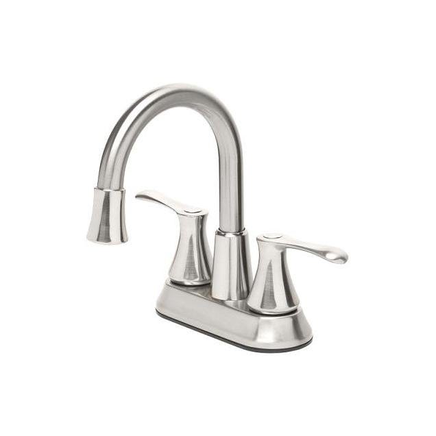 Homewerks Worldwide Brushed Nickel 2-Handle 4 In. Centerset Bathroom Faucet