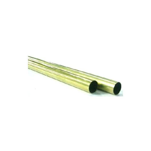 K&S 0.014 In. x 19/32 In. x 36 In. Round Brass Tube