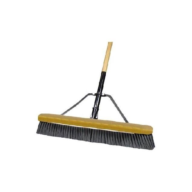 Quickie Jobsite Stiff Poly Pushbroom Quickie Jobsite Stiff Poly Pushbroom